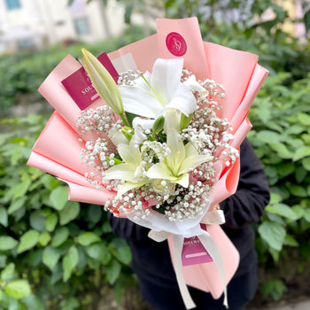 RAMO LILIUMS O LIRIOS BLANCOS